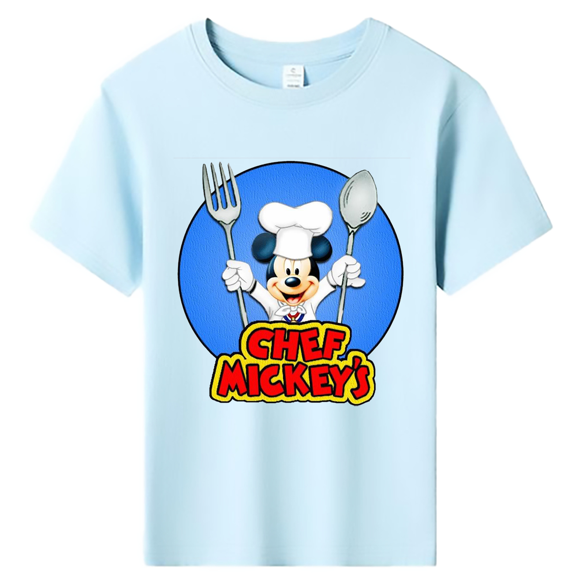 ミッキーマウス Mickey Mouse 綿100％キッズTシャツ（フロントプリント）